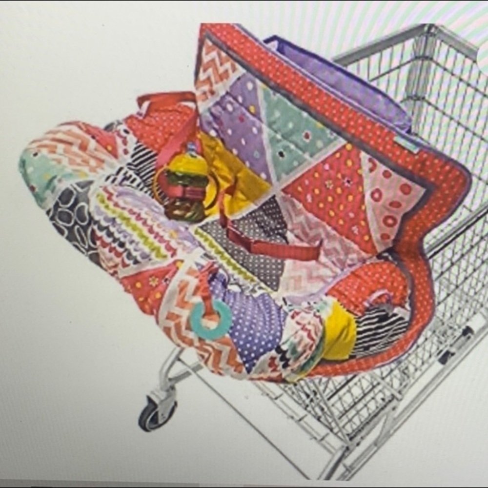 Infantico | Pink Shopping Cart & Highchair Cover Soft/Germ Protection